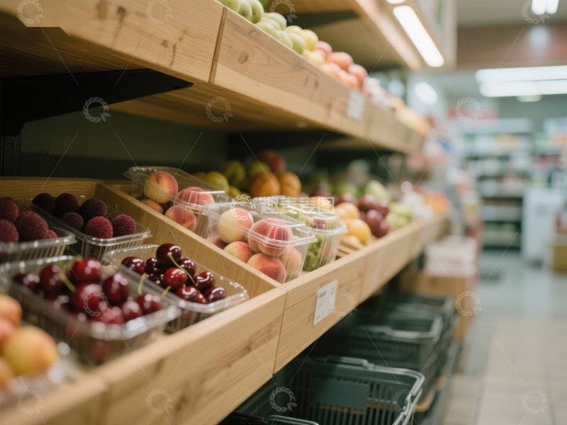 高清大图下载【趣麦麦图】超市水果区展示