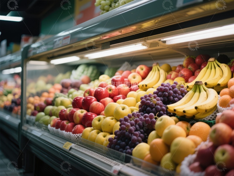 高清大图下载【趣麦麦图】超市水果陈列展示