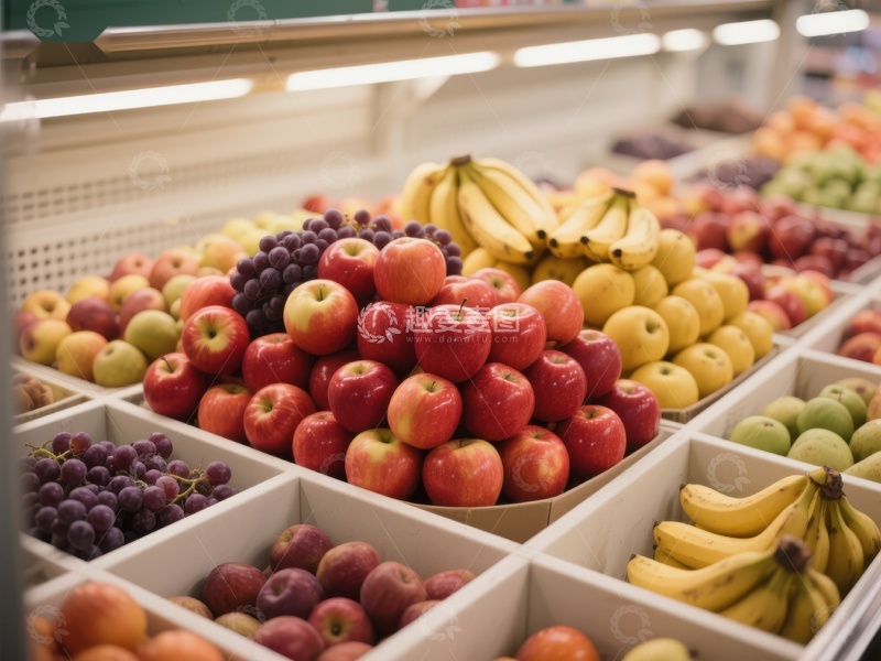 高清大图下载【趣麦麦图】超市水果区展示