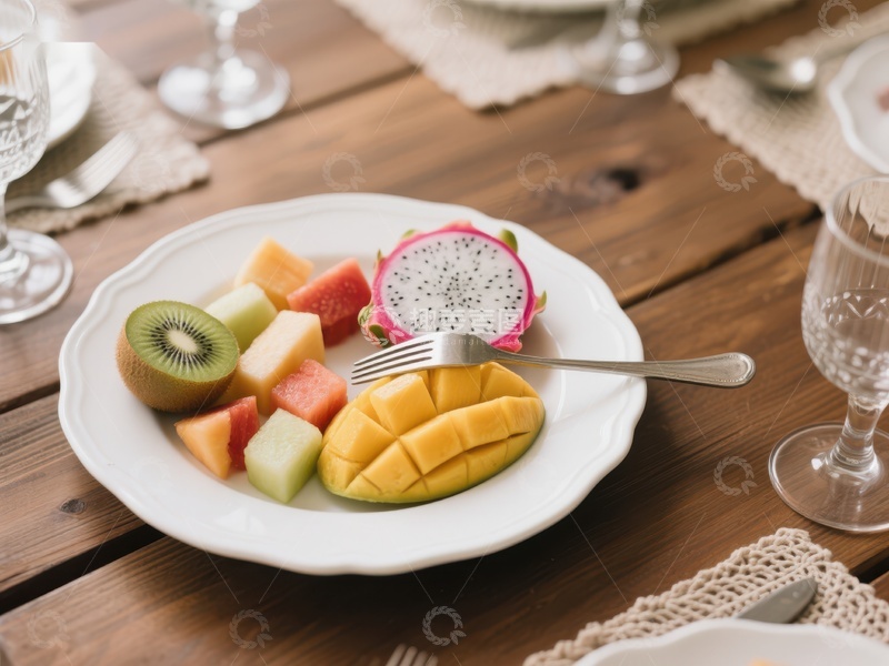 高清大图下载【趣麦麦图】色彩斑斓的水果拼盘