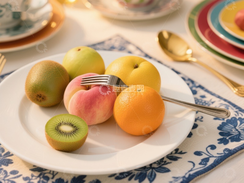 高清大图下载【趣麦麦图】水果盘上的美味组合