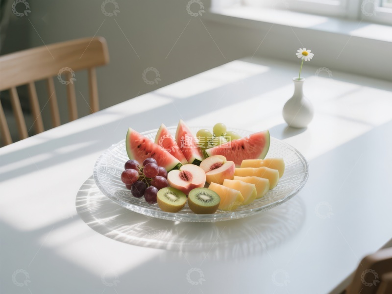 高清大图下载【趣麦麦图】阳光下的水果拼盘