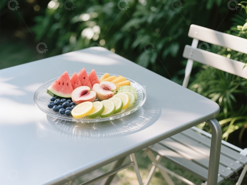 高清大图下载【趣麦麦图】夏日户外水果拼盘