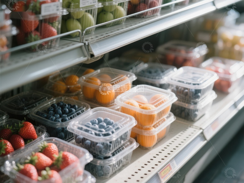 高清大图下载【趣麦麦图】超市货架上的新鲜水果包装