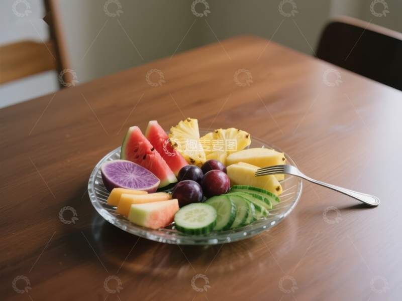 高清大图下载【趣麦麦图】色彩缤纷的水果拼盘