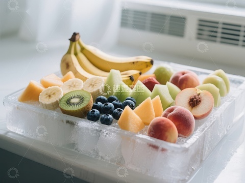 冰镇水果拼盘，清新夏日享受