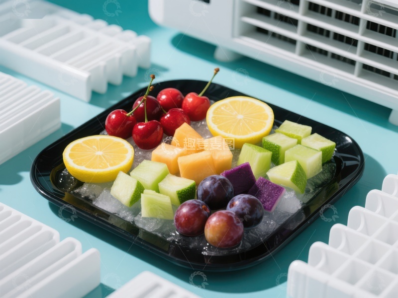 高清大图下载【趣麦麦图】冰镇水果盘与空调滤网