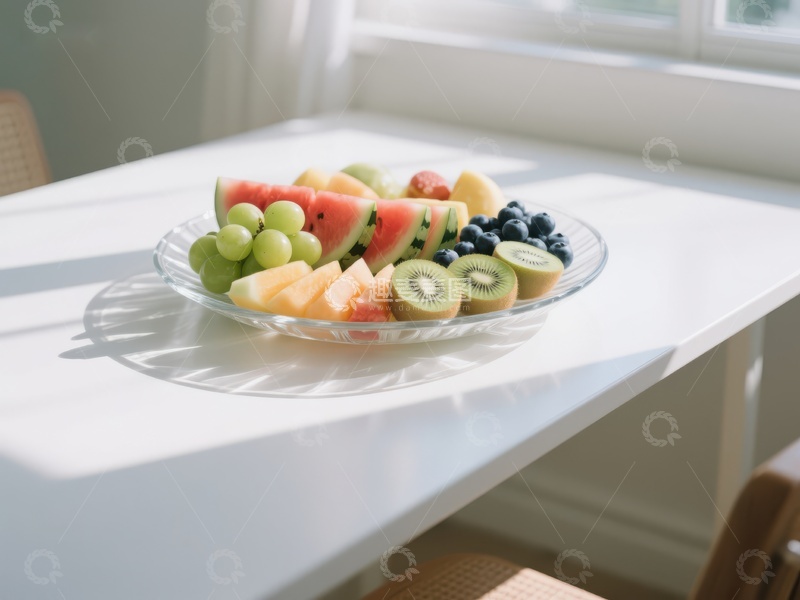 高清大图下载【趣麦麦图】阳光下的水果拼盘