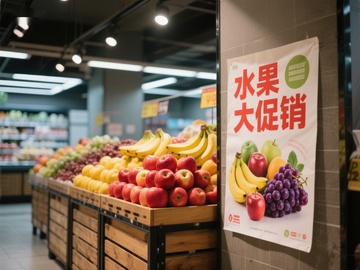 超市水果促销展示