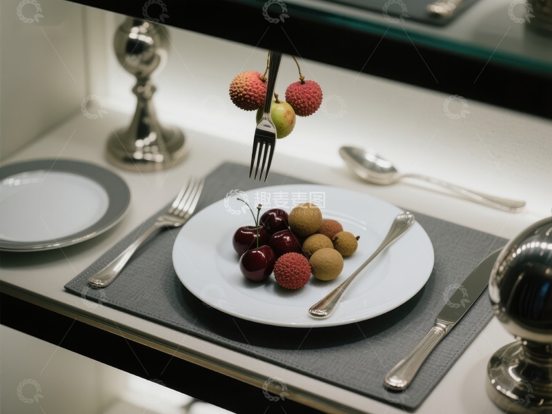 高清大图下载【趣麦麦图】精致餐桌上的水果摆盘