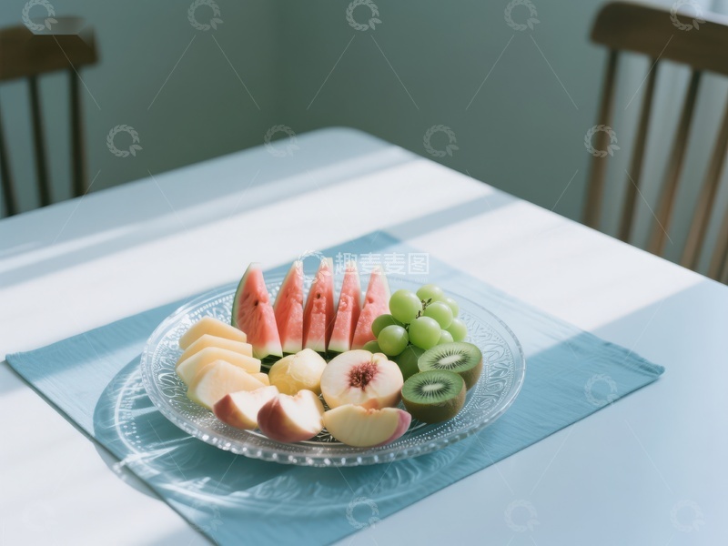 高清大图下载【趣麦麦图】夏日水果拼盘，清新美味