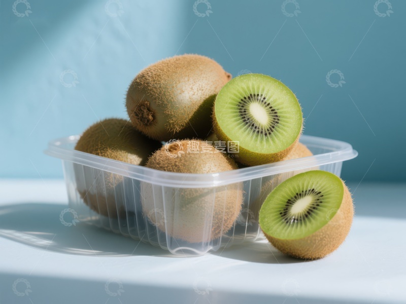 高清大图下载【趣麦麦图】新鲜猕猴桃切片展示
