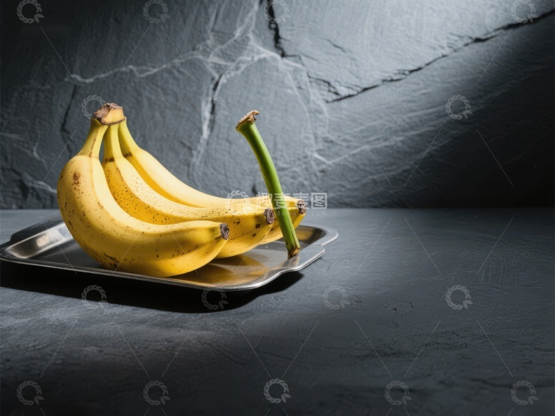 高清大图下载【趣麦麦图】盘中的香蕉静物摄影
