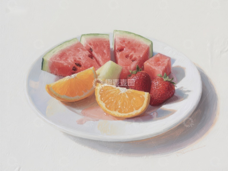 高清大图下载【趣麦麦图】夏日水果拼盘