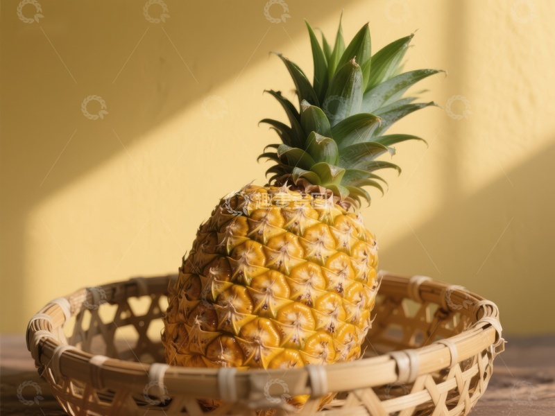 高清大图下载【趣麦麦图】篮子里的菠萝