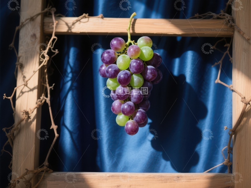 高清大图下载【趣麦麦图】阳光下的葡萄串