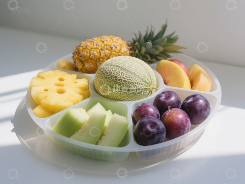 高清大图下载【趣麦麦图】新鲜水果拼盘，色彩缤纷