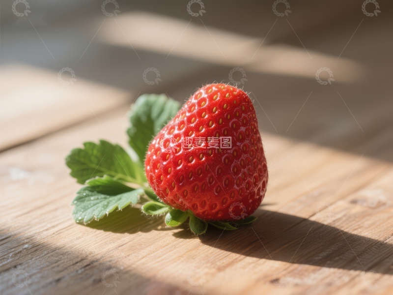 高清大图下载【趣麦麦图】阳光下的新鲜草莓
