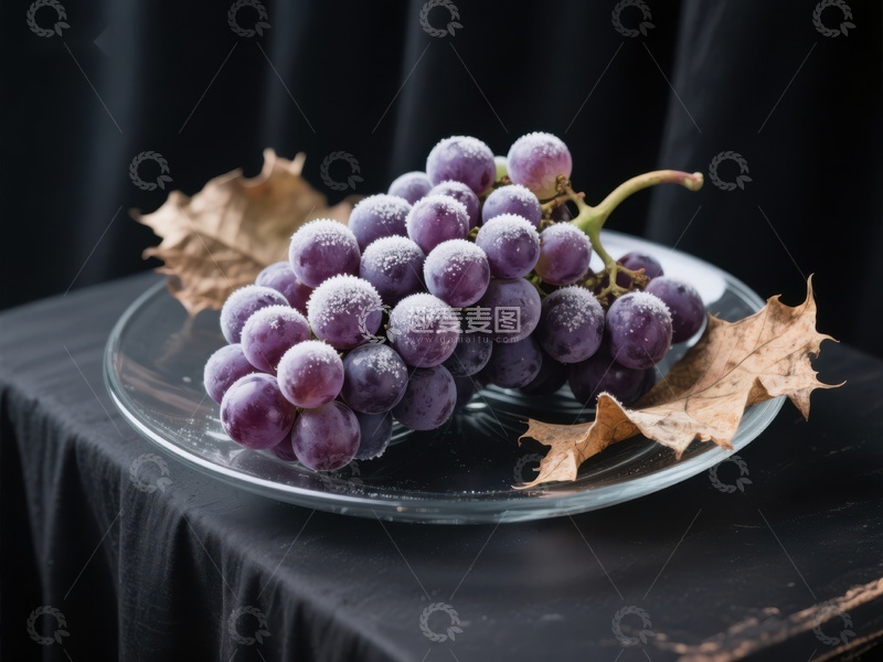 高清大图下载【趣麦麦图】霜冻葡萄静物