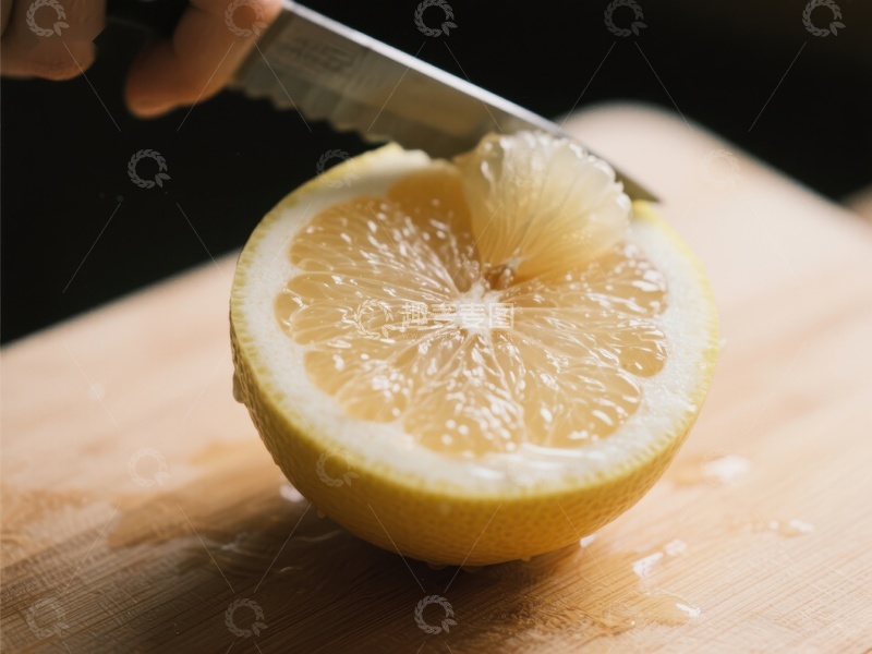 高清大图下载【趣麦麦图】切开柠檬的瞬间