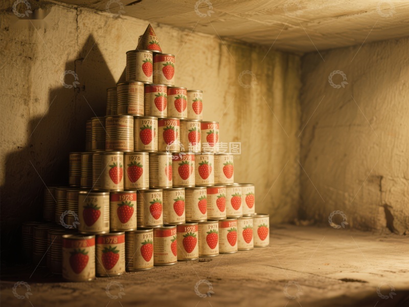 罐头堆叠金字塔