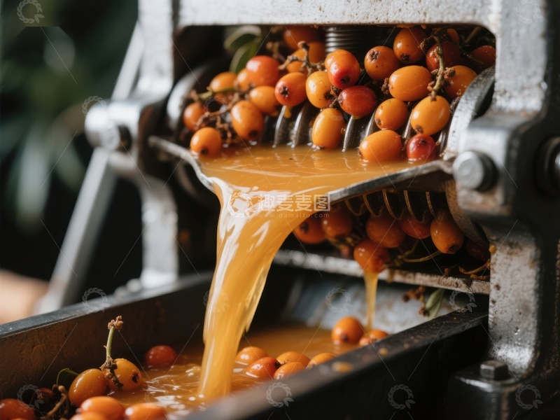 高清大图下载【趣麦麦图】-新鲜果实榨汁过程
