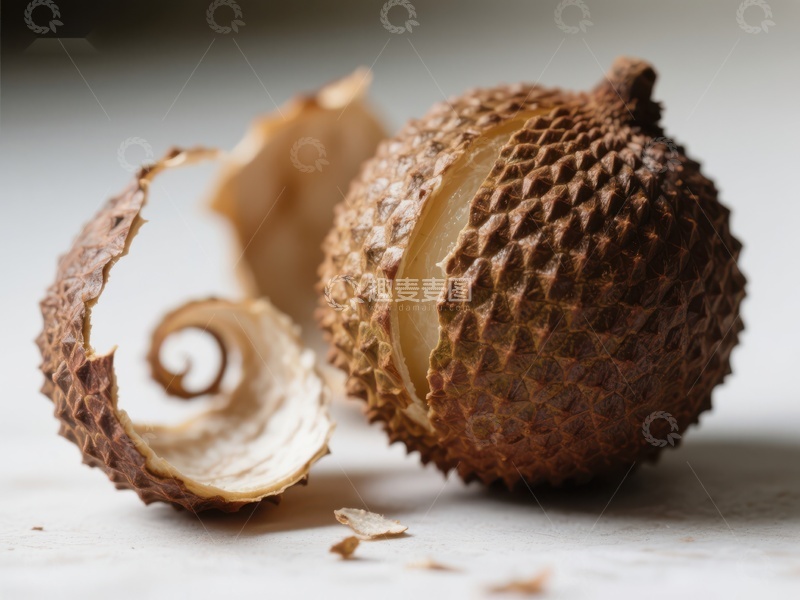高清大图下载【趣麦麦图】新鲜剥开的荔枝特写