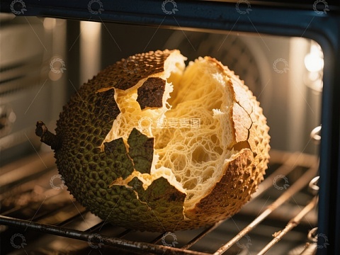 烤箱中的菠萝蜜