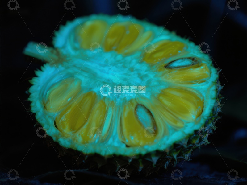 高清大图下载【趣麦麦图】切开的热带水果特写