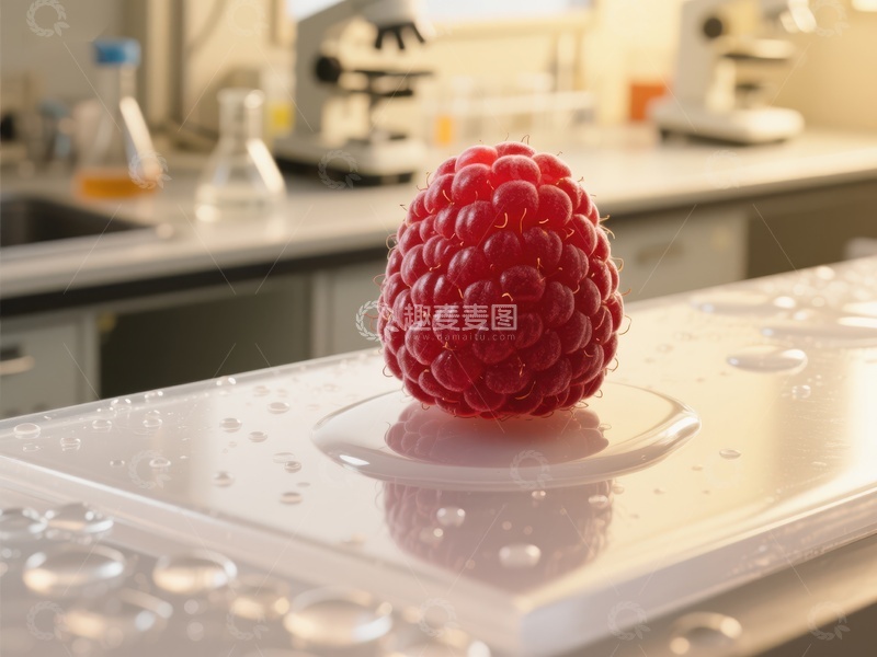 高清大图下载【趣麦麦图】实验室中的新鲜覆盆子