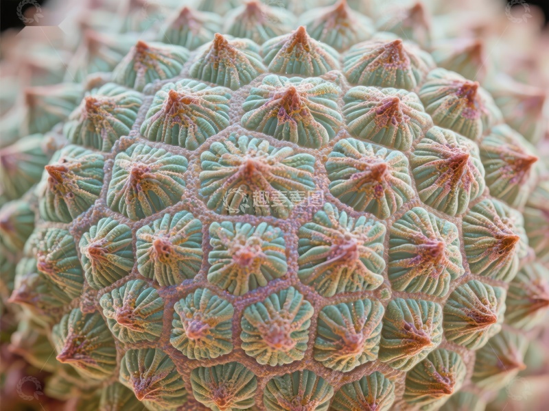 高清大图下载【趣麦麦图】多肉植物的纹理特写