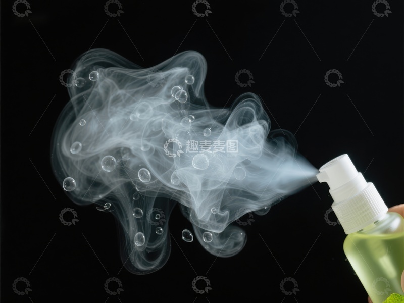 高清大图下载【趣麦麦图】喷雾器释放泡沫与气泡