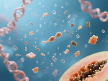 木瓜与DNA链的微观世界