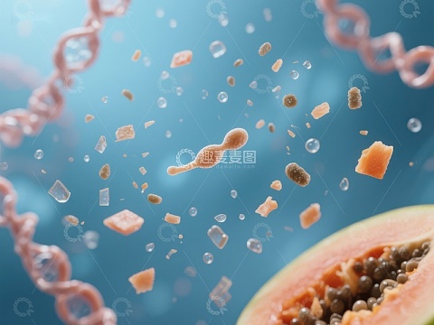 木瓜与DNA链的微观世界