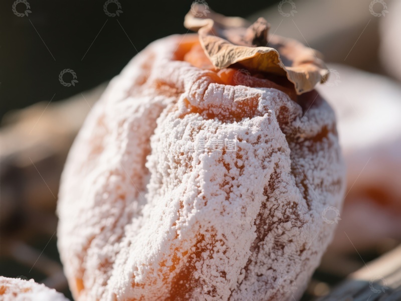 高清大图下载【趣麦麦图】霜降柿饼，自然风干的甜美