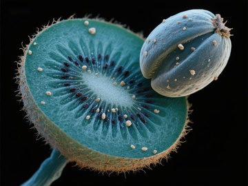 奇异果与种子的微观艺术