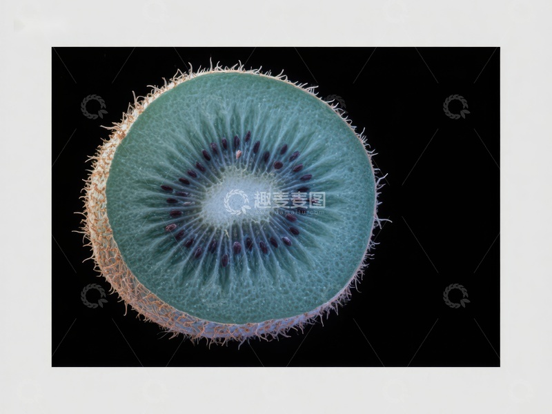 高清大图下载【趣麦麦图】切开的奇异果特写