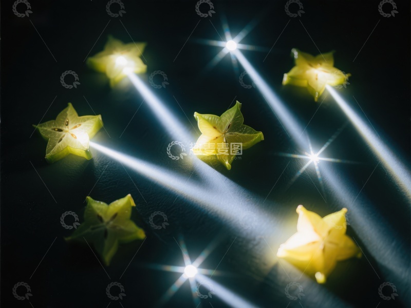 高清大图下载【趣麦麦图】星光闪耀的杨桃切片
