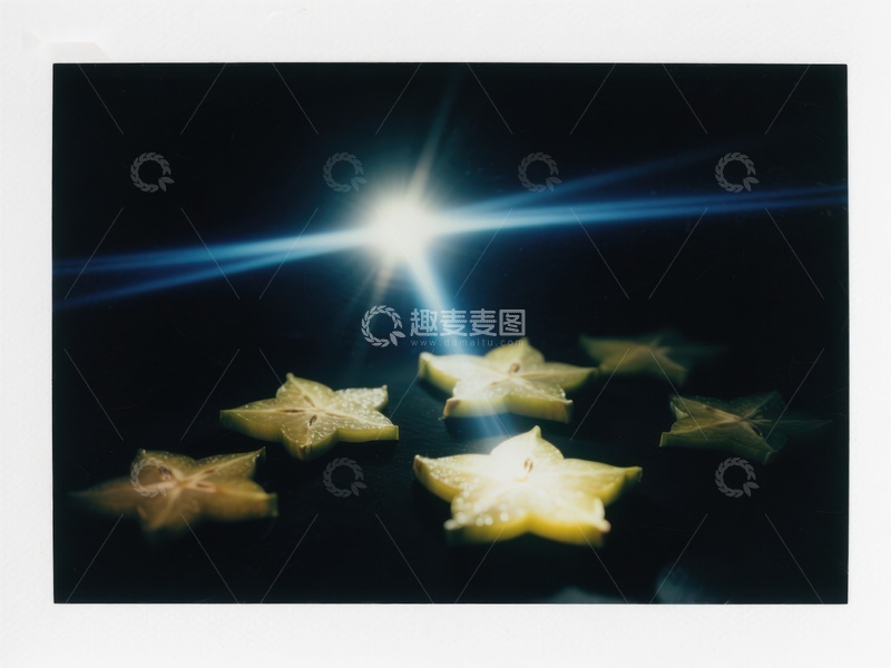 高清大图下载【趣麦麦图】星光下的杨桃切片