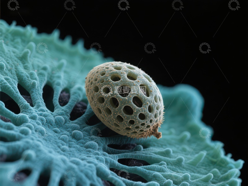 高清大图下载【趣麦麦图】显微镜下的植物种子与叶片结构