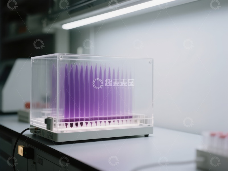 高清大图下载【趣麦麦图】实验室中的紫色试剂盒