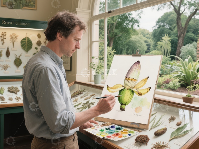 高清大图下载【趣麦麦图】画家专注绘制植物插画