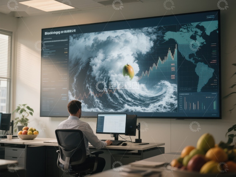 高清大图下载【趣麦麦图】分析师在办公室监控全球市场动态
