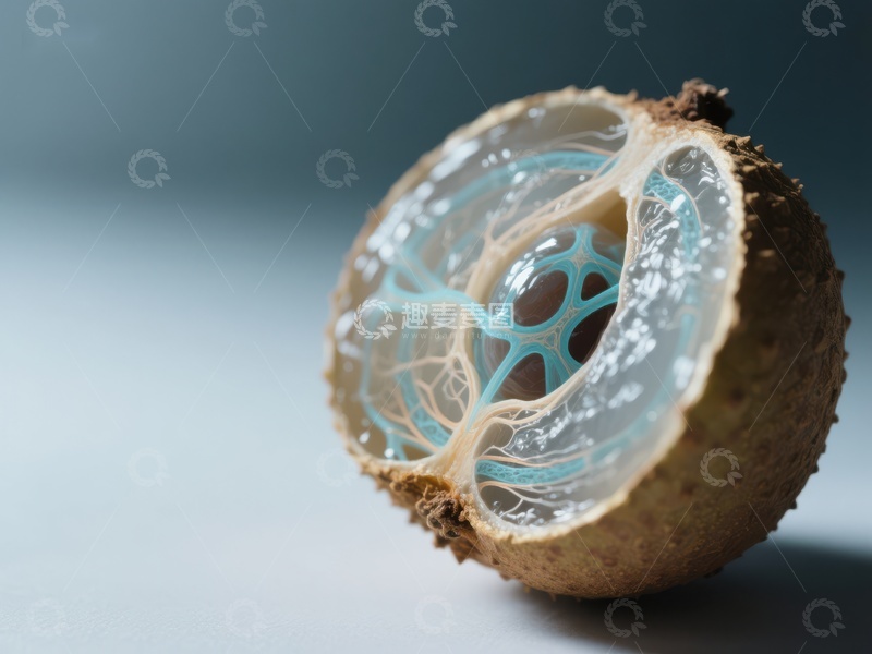高清大图下载【趣麦麦图】龙眼果肉的微观艺术