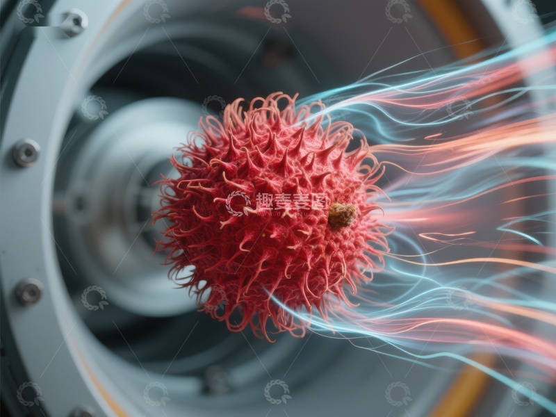 高清大图下载【趣麦麦图】机械装置中的红色毛刺球