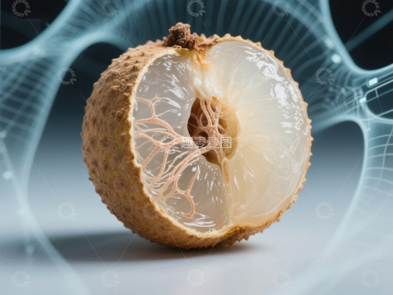 高清大图下载【趣麦麦图】新鲜荔枝剖面展示