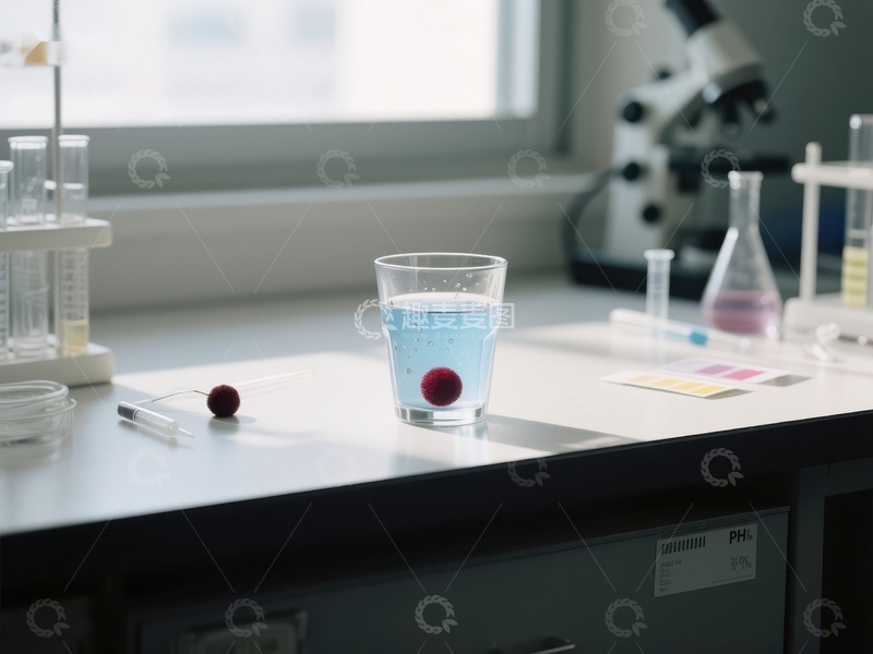 高清大图下载【趣麦麦图】实验室中的蓝色液体实验