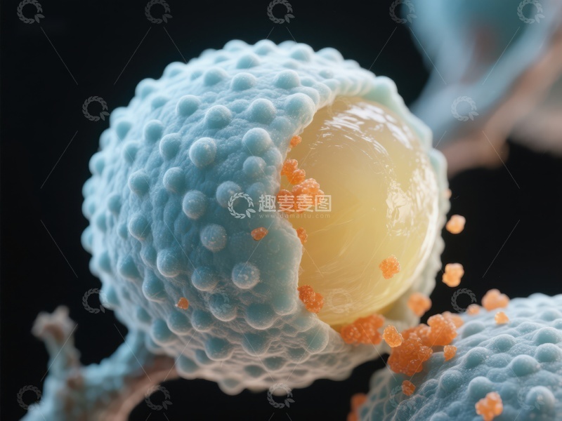 高清大图下载【趣麦麦图】细胞吞噬过程的显微图像