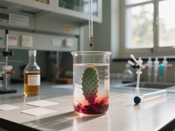 实验室中仙人掌的化学实验