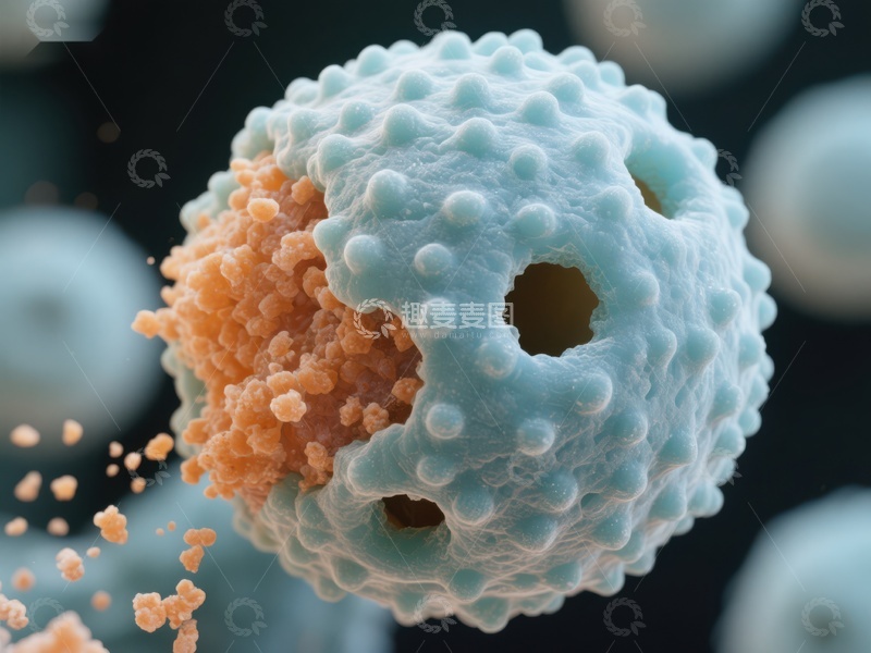 高清大图下载【趣麦麦图】细胞吞噬过程的微观图像
